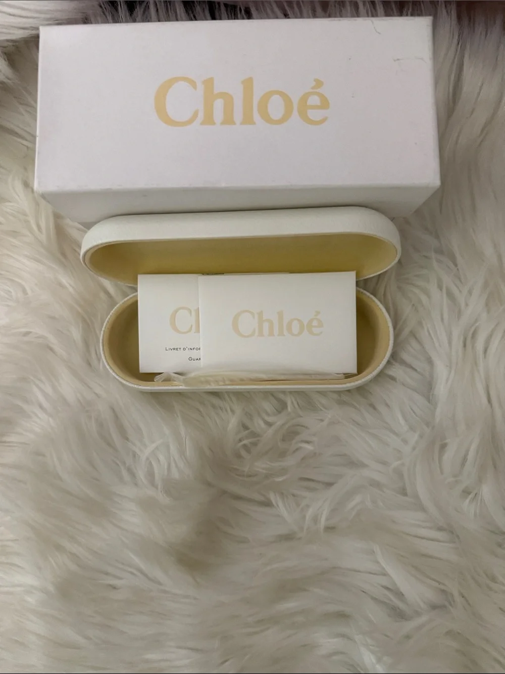 Chloé Cream Eyewear Box and Case Set